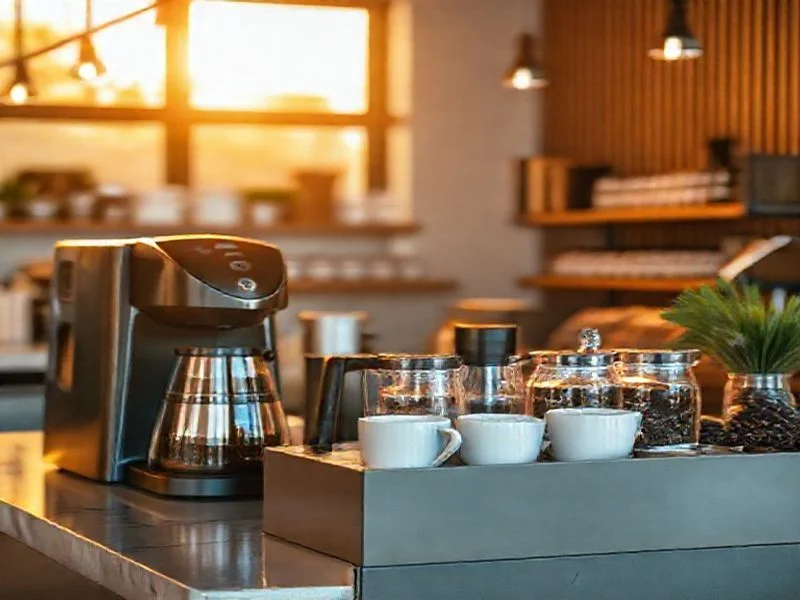A serene and inviting image of a perfectly brewed, crystal-clear cold brew coffee in a elegant glass bottle, surrounded by condensation and a few ice cubes. Soft, ethereal light catches the subtle amber tones of the liquid. The background is a blurred, pastel wash with hints of subtle organic textures, conveying freshness and purity. No human elements are present, focus is on the beverage's visual appeal.